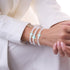 Pierre de lune | Argent sterling 925 | Bracelet en pierre précieuse en forme de champignon en verre Firefly